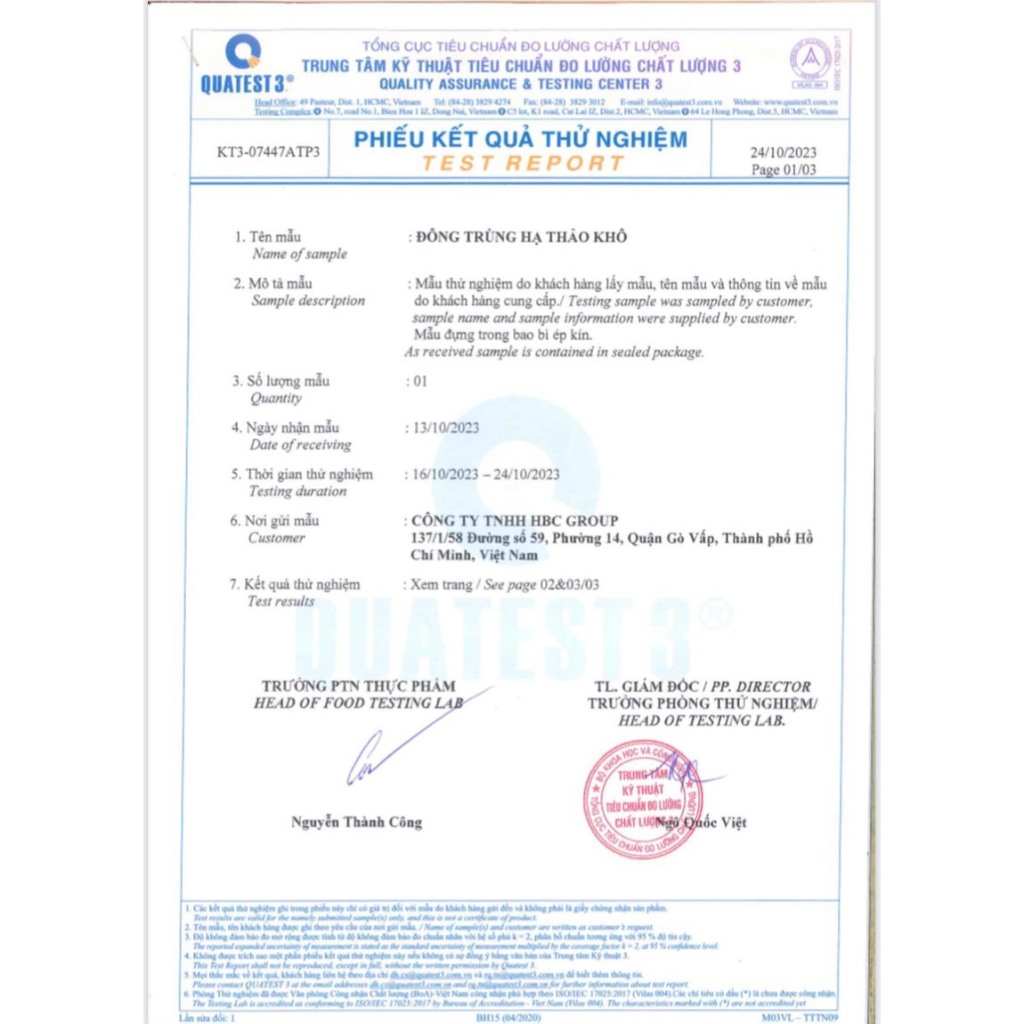 Đông Trùng Hạ Thảo Khô Sấy Thăng Hoa Minh's Farm - Hộp 10g