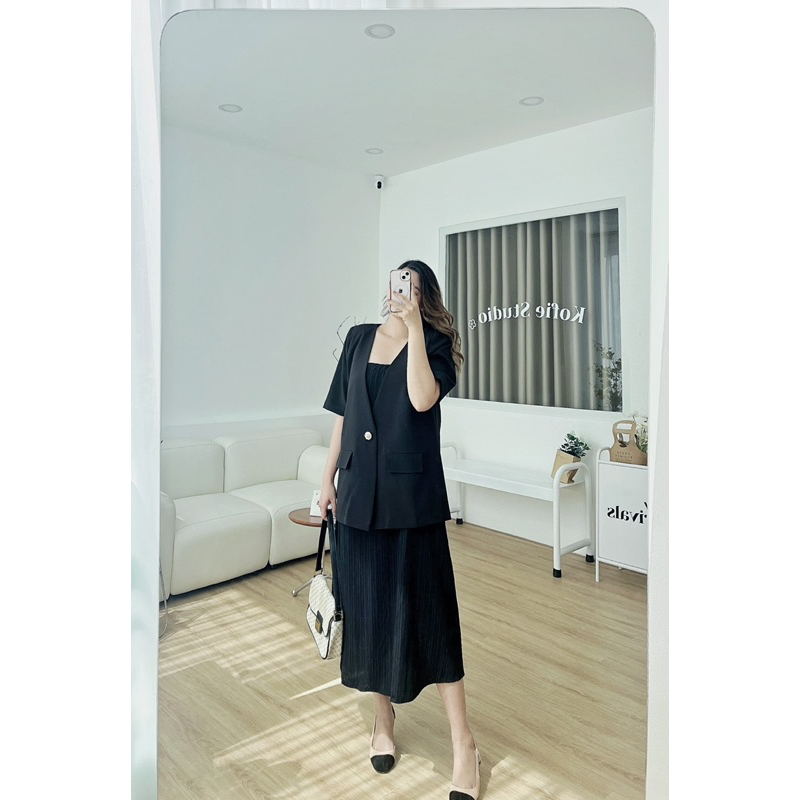 SET ÁO BLAZER+VÁY 2 DÂY - BIMI