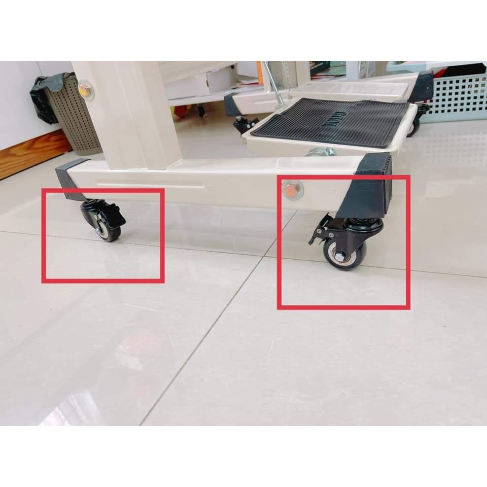 Com Bo 4 Bánh xe chân bàn máy may  có khóa phanh hãm