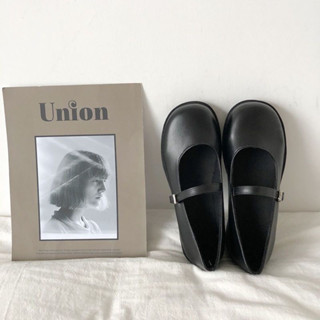 Giày Mary Jane Quai Da Basic Phong Cách Lolita Phong Cách Baby Nữ Sinh Nhật Bản - Phom Rộng Lùi Size