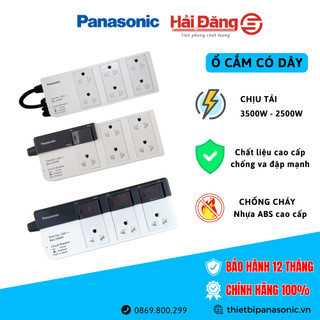 Ổ cắm điện, ổ cắm nối dây Panasonic - Tích hợp CB bảo vệ quá tải - Sản xuất tại Thái Lan