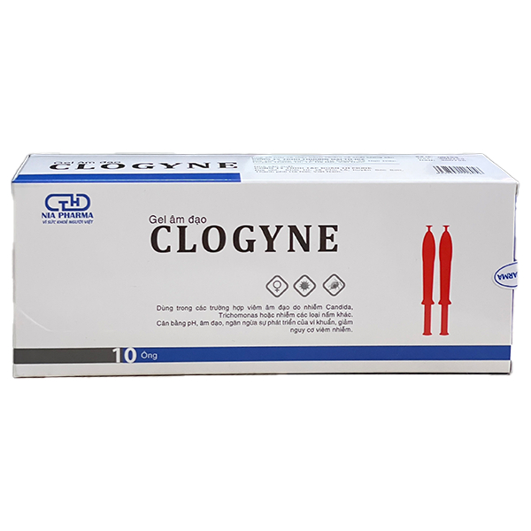 Gel Phụ Khoa Đặt Âm Đạo CLOGYNE Ngăn Ngừa Viêm Nhiễm