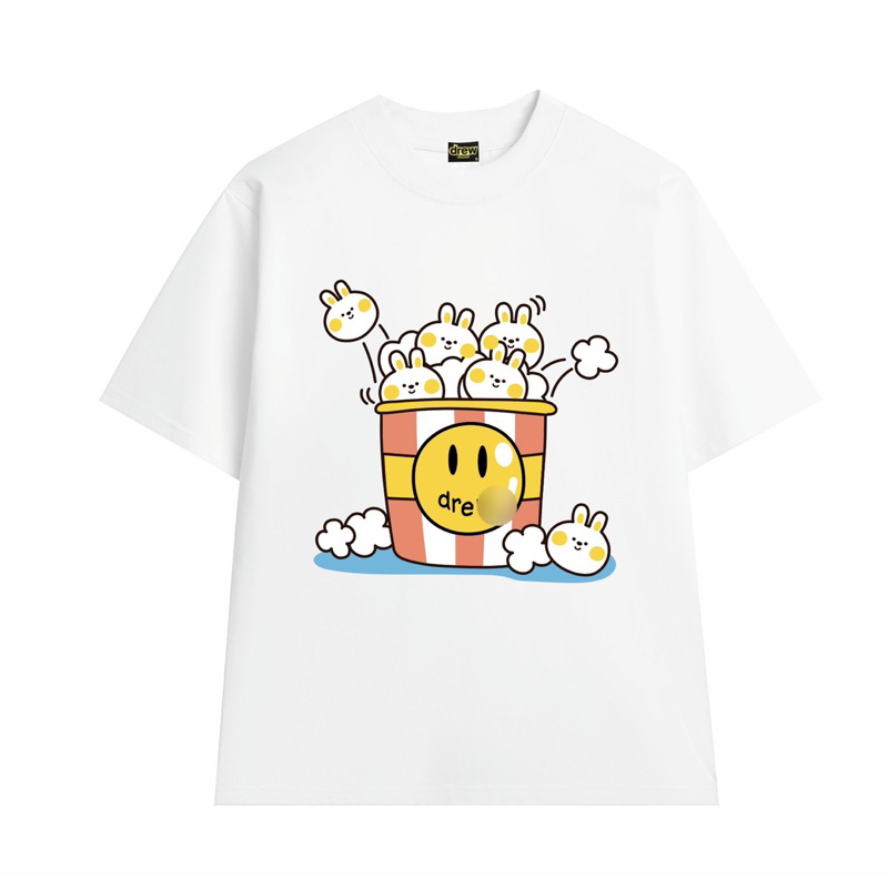 Các Mẫu Áo Thun Dr-ew hot trend Unisex Form rộng vải 100% cotton - Chất dày dặn như hình - Full bọc tem tag