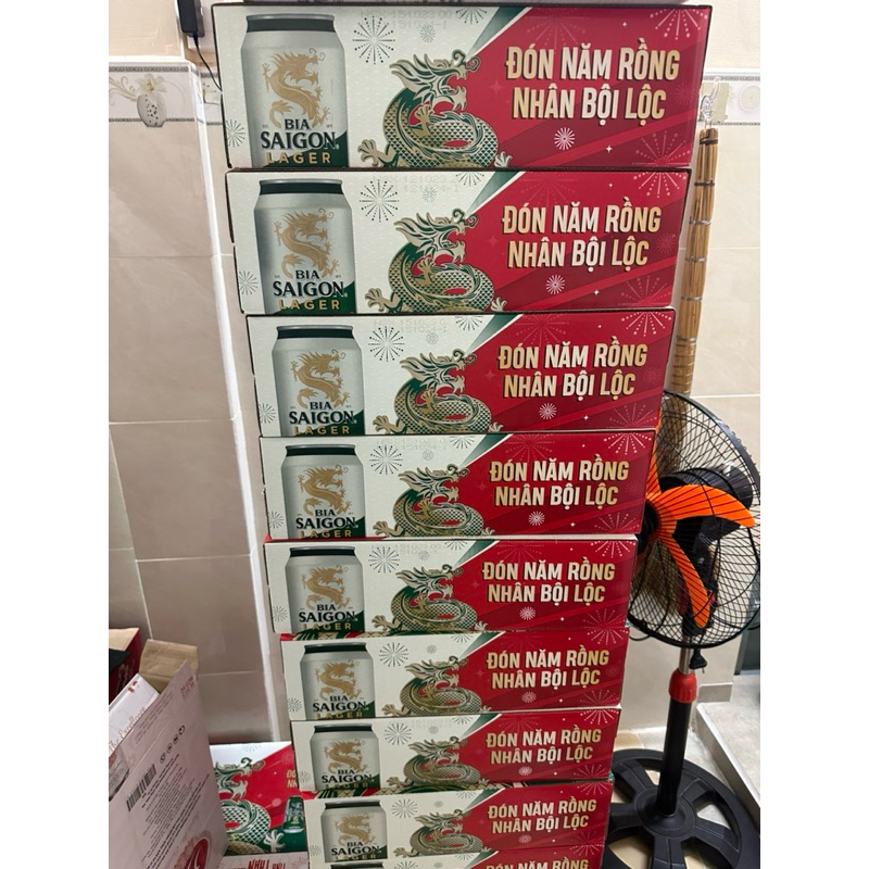 Bia Sài Gòn lager 330l mẫu Xuân