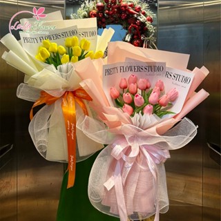   HỎA TỐC  Bó hoa tulip Lala đủ màu quà tặng ý 8 3 20 10 20 11 valentine sinh nhật cho người yêu người thân 