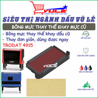 Bông mực thay thế khay mực con dấu Trodat 4915