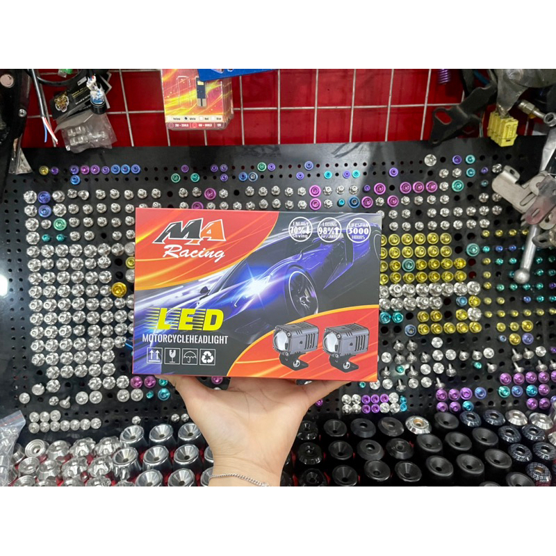 Bi cầu MA Racing Bi cầu Mini 2 màu M ONE + chính hãng MA RACING, 1 bóng 35W
