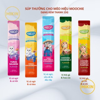 Súp thưởng cho mèo Moochie nhiều vị dạng thanh 15g