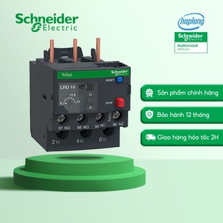 Rơ le nhiệt dải cài đặt 9-13A đầu nối bắt vít SCHNEIDER LRD16 dùng cho khởi LC1D18-38