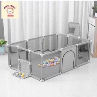   Kèm 100 bóng  Quây chữ nhật có giỏ bóng và cầu môn 1m8x 1m2. 