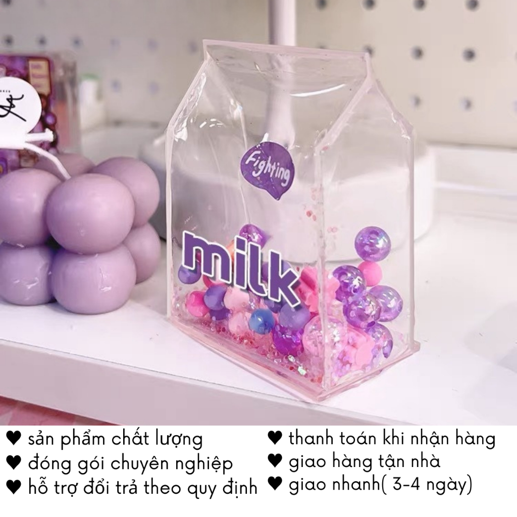 Kim Tuyến Charm Trang Trí Băng Keo Nano Thổi Bong Bong Bóng Kem Keo Slime Nhiều Màu Timo QT07