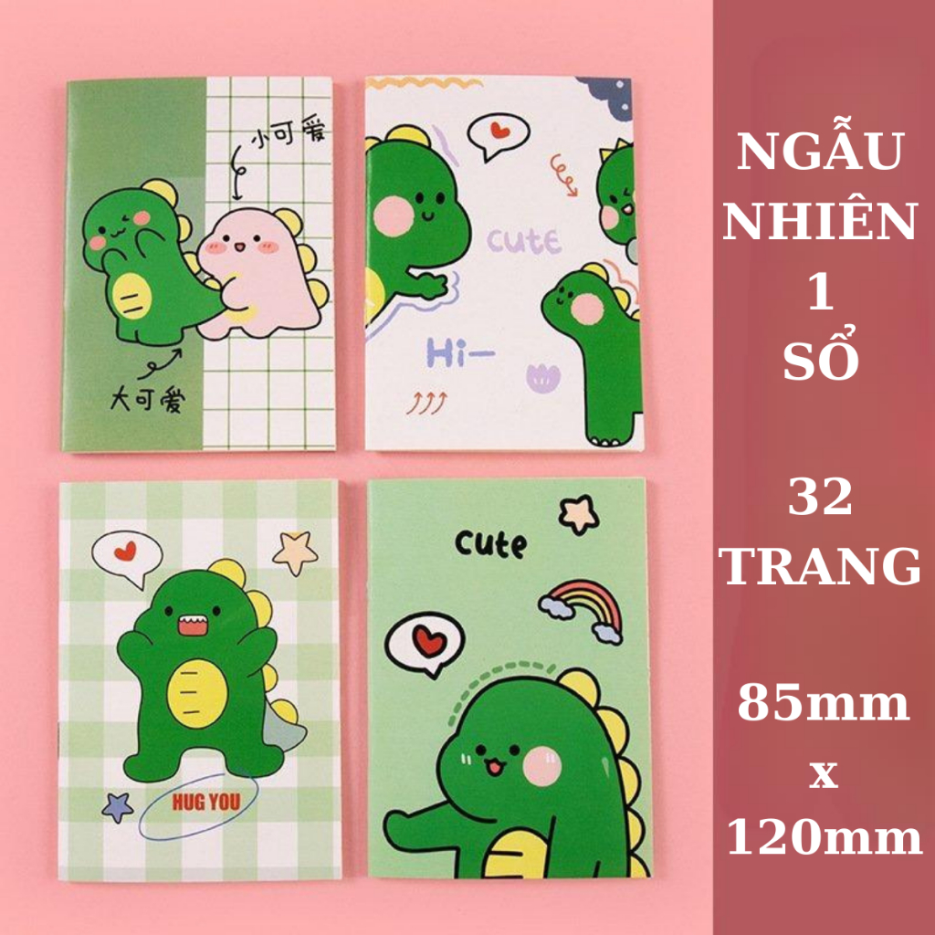 Sổ Tay Mini Ghi Chép Cute Kẻ Ngang Caro Lò Xo Timo VPS23