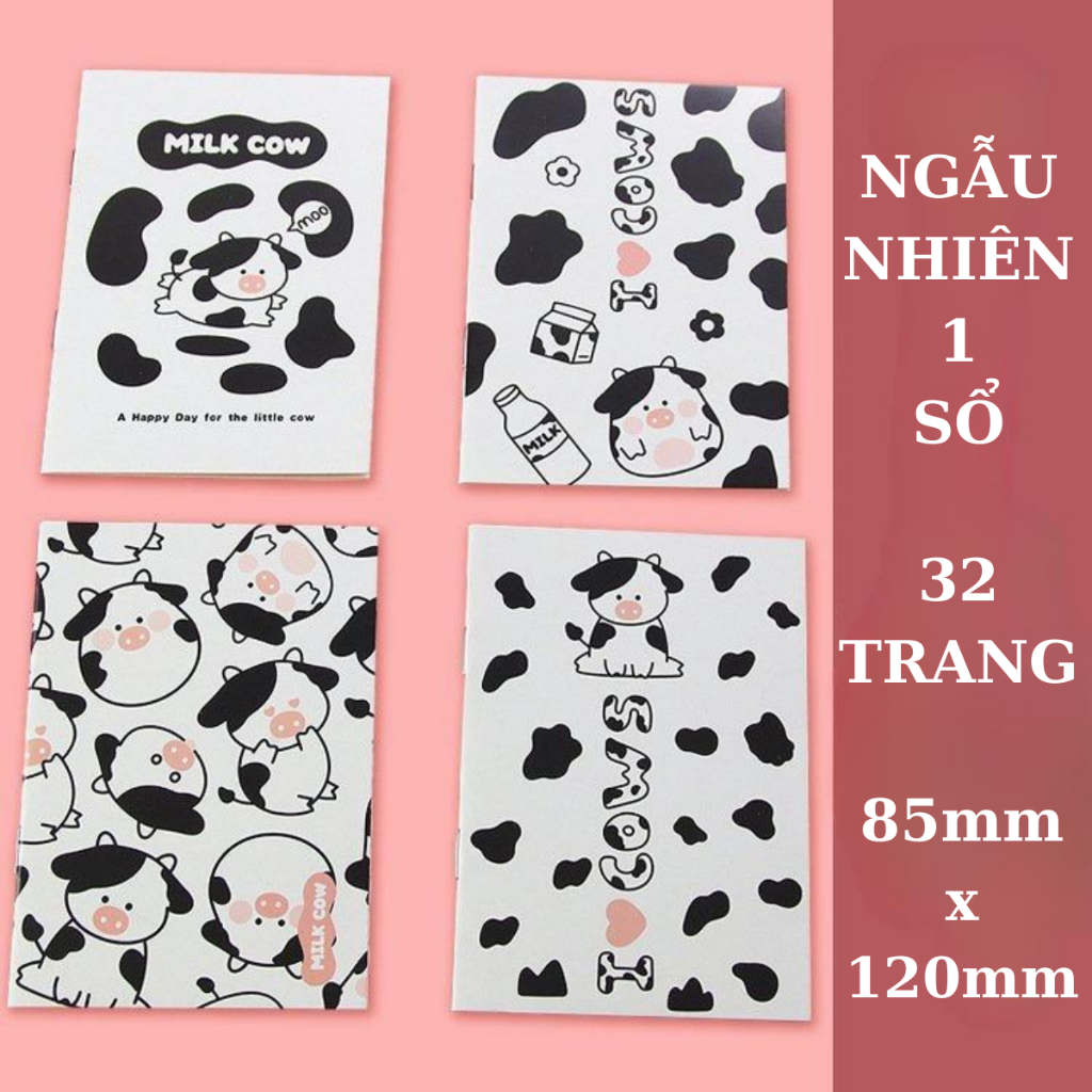 Sổ Tay Mini Ghi Chép Cute Kẻ Ngang Caro Lò Xo Timo VPS23