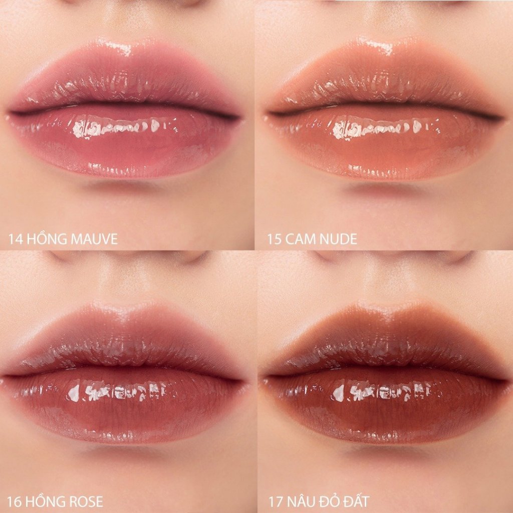 [NEW 14-17] Son Tint bóng siêu lì, căng mọng môi Hàn Quốc Romand Glasting Water Tint 4g (04 Đỏ Nâu, 03 Cam Gạch) | BigBuy360 - bigbuy360.vn