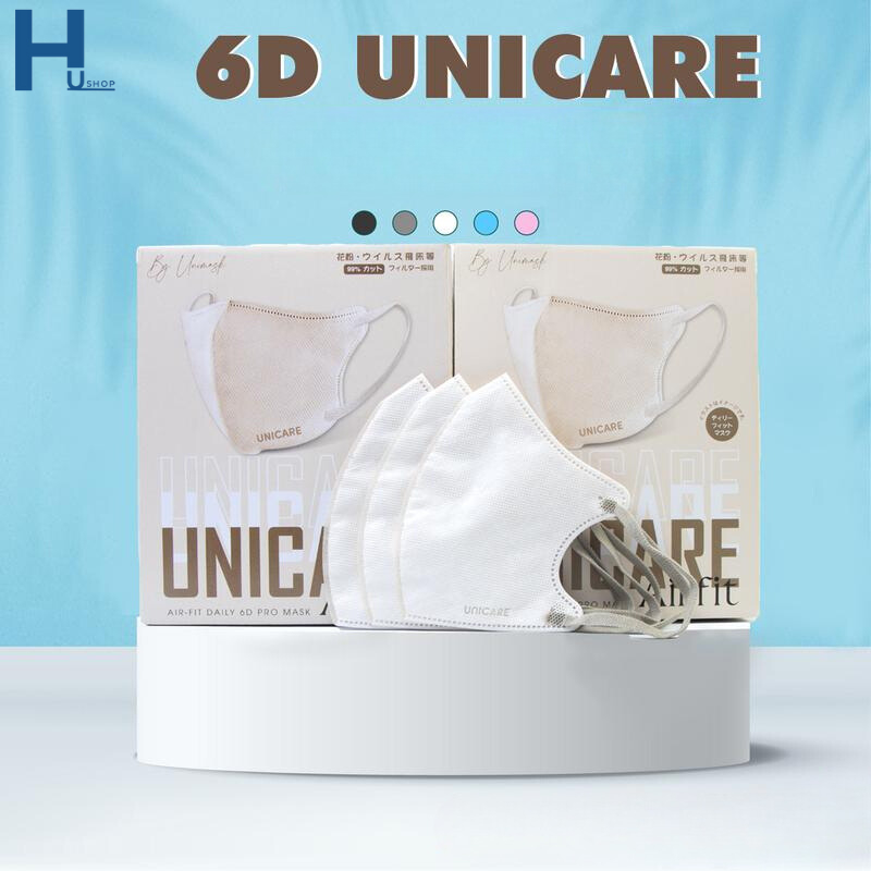 Gói 10 Chiếc Khẩu Trang 6D Unicare Pro Mask