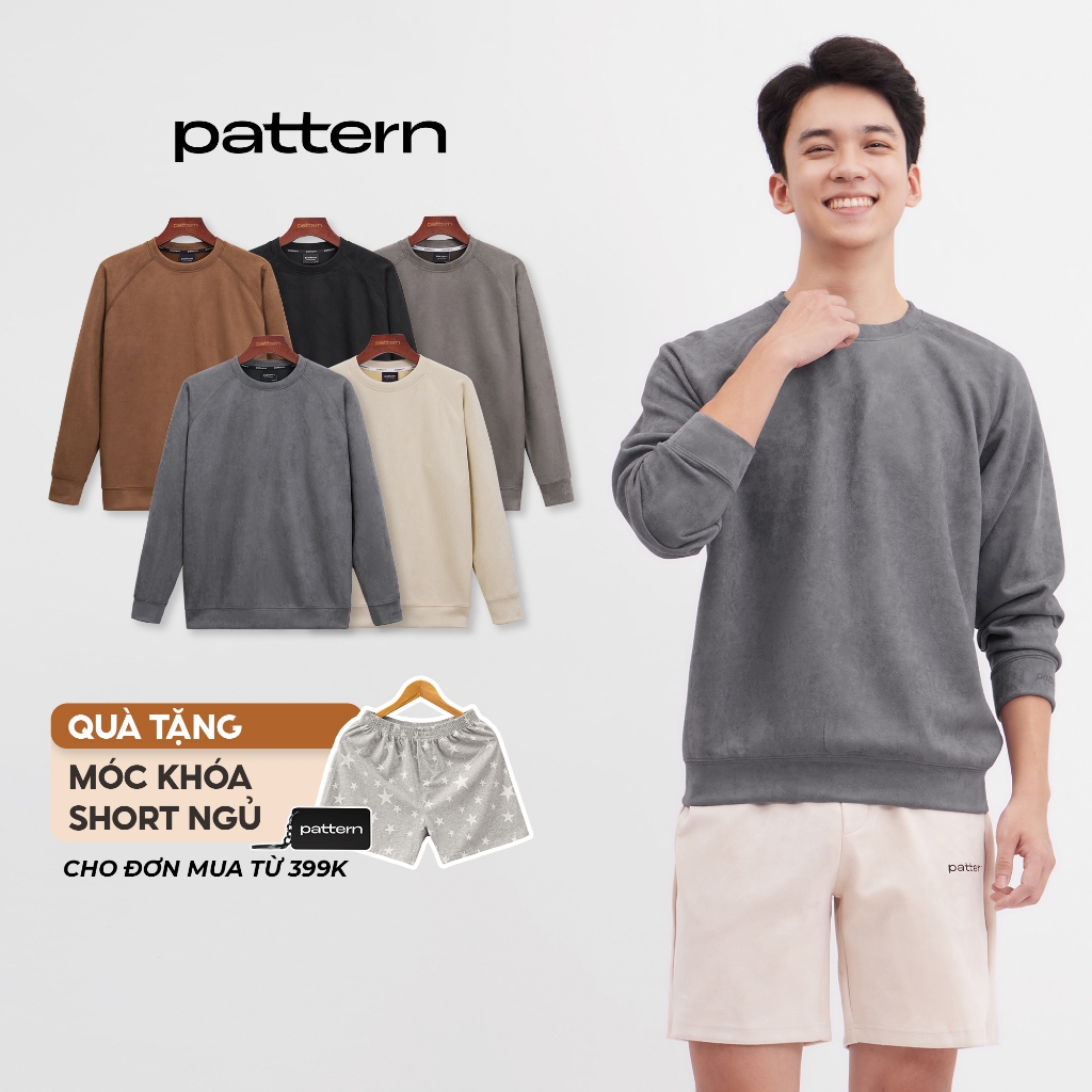 Áo Sweater Da Lộn Basic 5 Màu PATTERN PA045