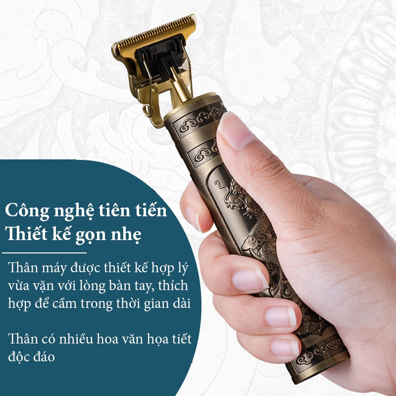 Bộ Tông Đơ Cắt Tóc Tạo Kiểu Chấn Viền Tiện Lợi, Nhỏ Gọn, Sạc Điện, Cao Cấp - HOUSESHOP68