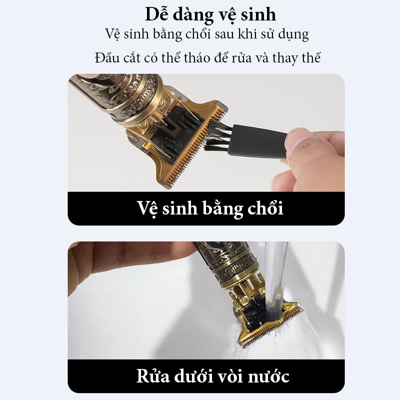 Bộ Tông Đơ Cắt Tóc Tạo Kiểu Chấn Viền Tiện Lợi, Nhỏ Gọn, Sạc Điện, Cao Cấp - HOUSESHOP68