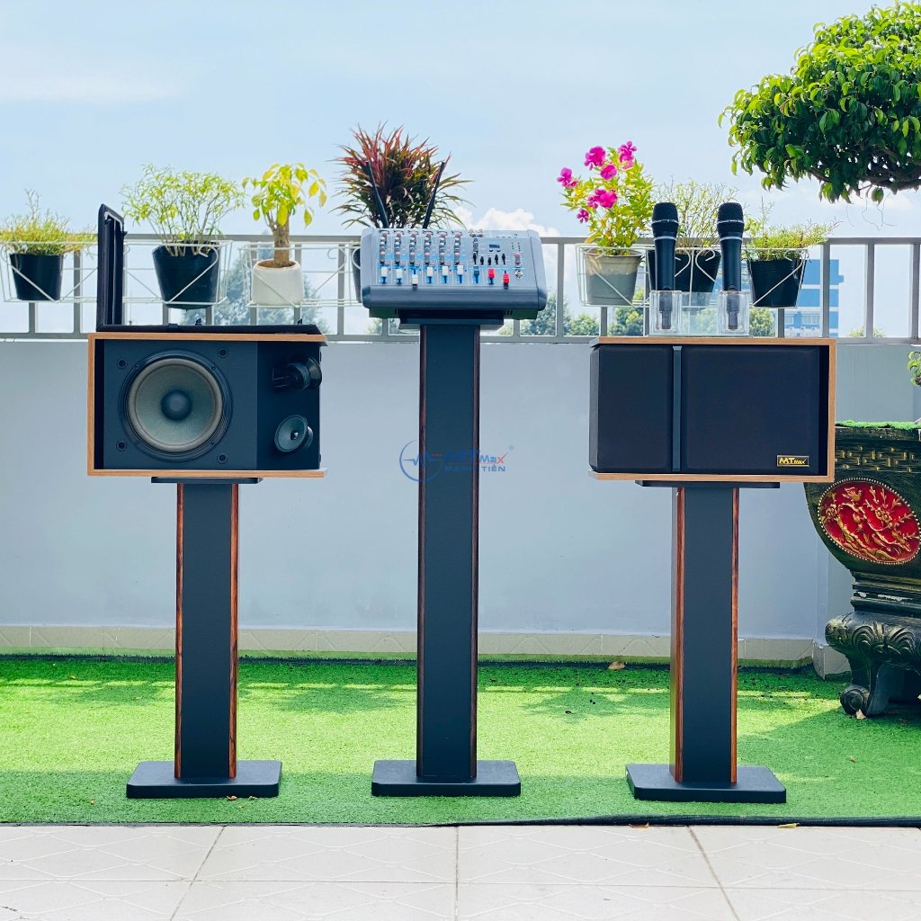 MỚI -Dàn Karaoke Cao Cấp Gia Đình -  Đi Kèm 2 Micro Không Dây Đa Năng