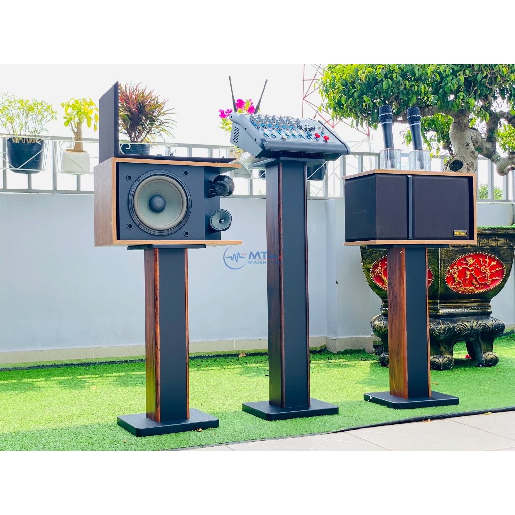 MỚI -Dàn Karaoke Cao Cấp Gia Đình -  Đi Kèm 2 Micro Không Dây Đa Năng