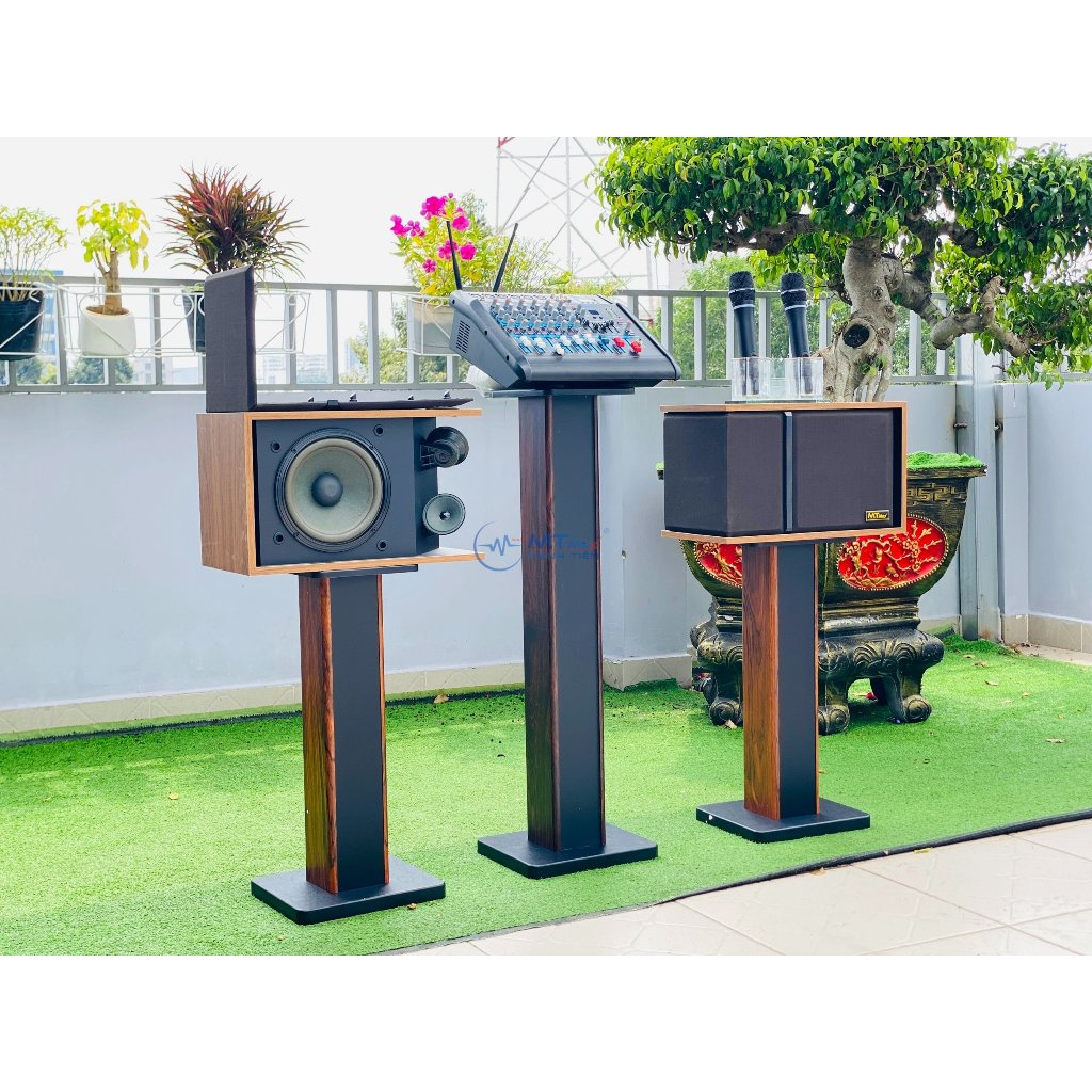 MỚI -Dàn Karaoke Cao Cấp Gia Đình -  Đi Kèm 2 Micro Không Dây Đa Năng