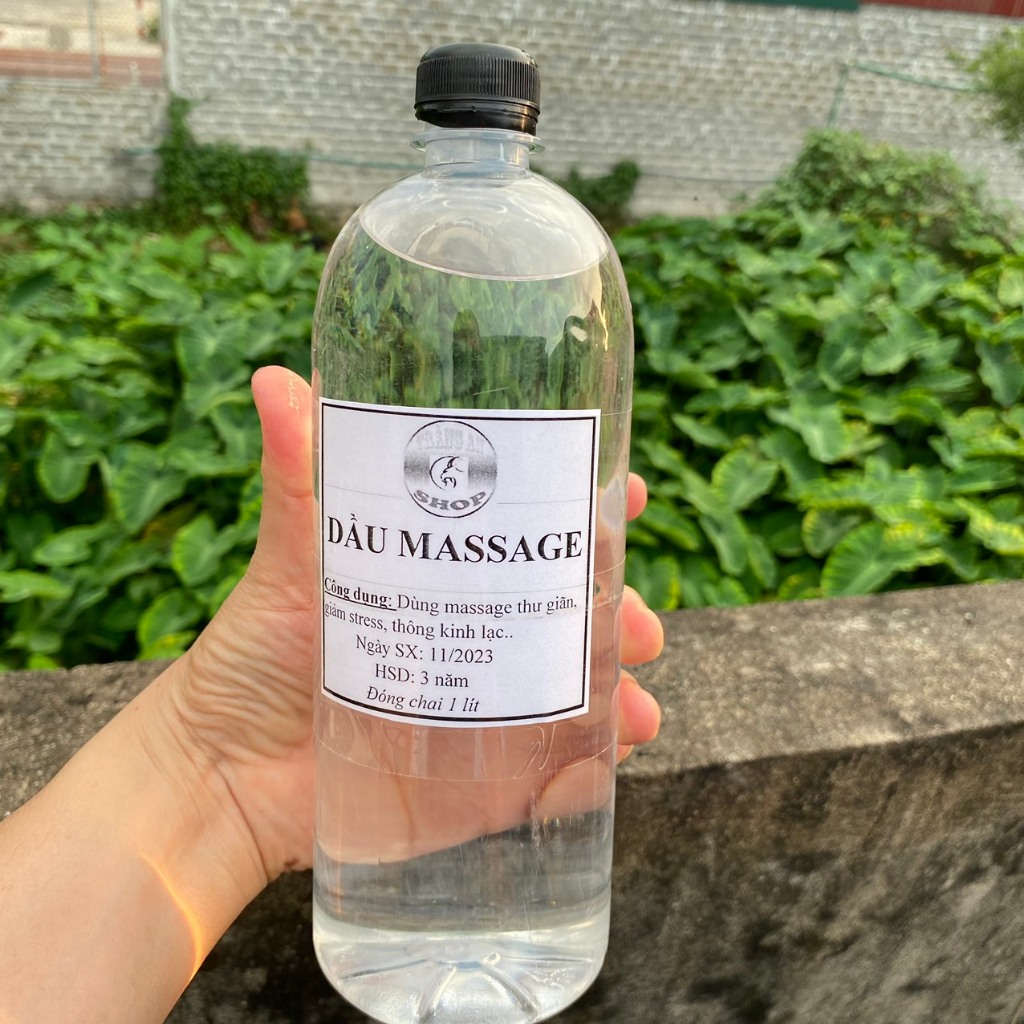 Dầu Massage body 1 lít, không hương, không mùi