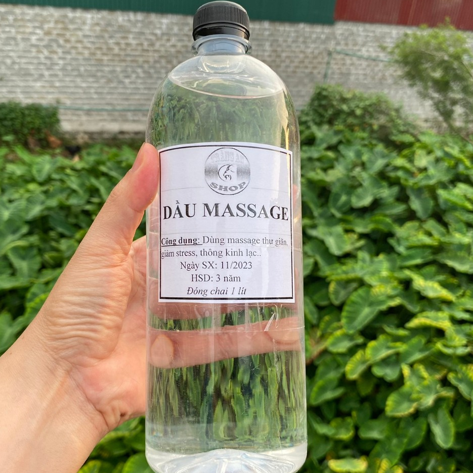 Dầu Massage body 1 lít, không hương, không mùi