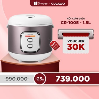 Nồi cơm điện Cuckoo 1.8L CR-1005 lòng nồi chống dính - Bảo hành 2 năm -Hàng chính hãng