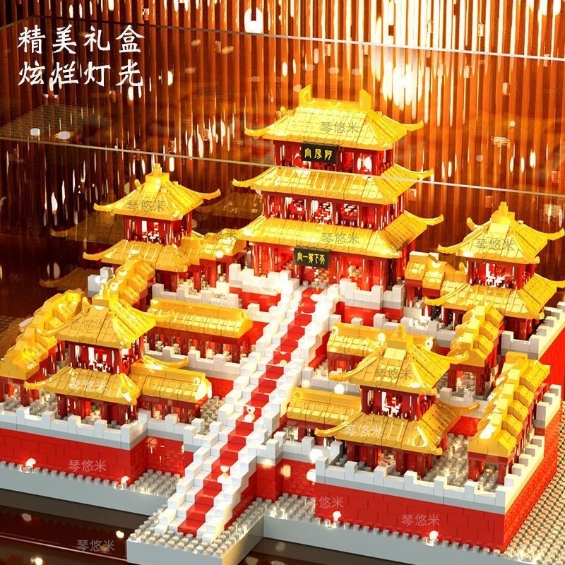 Mô hình kiến trúc kỳ quan thế giới Cung A Phòng decor cung afang đồ chơi lắp ghép cung điện lâu đài xếp hình taj mahal