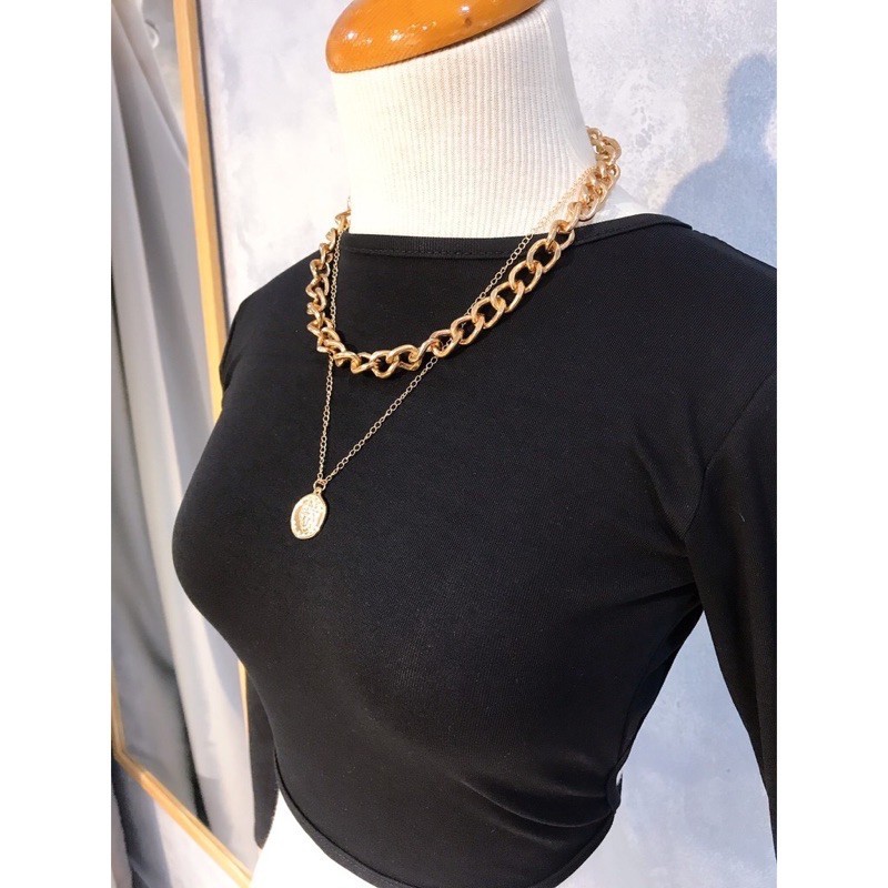 Áo Croptop Hở Lưng Tay Dài Vạn Người Mê - Áo Hở Lưng Có Dây Buộc Phía Sau - Chuly