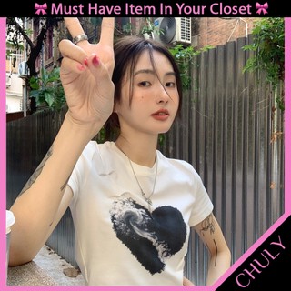 Áo Croptop Reheat Tay Ngắn Màu Trắng Ôm Dáng In Hình Siêu Đẹp, Croptop Kiểu Nhún Mặt Trước Đang Hot Hit - Chuly