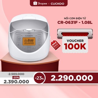 Nồi cơm điện tử CUCKOO 1.08L lít CR-0631F - Hàng chính hãng - Chất lượng Hàn Quốc