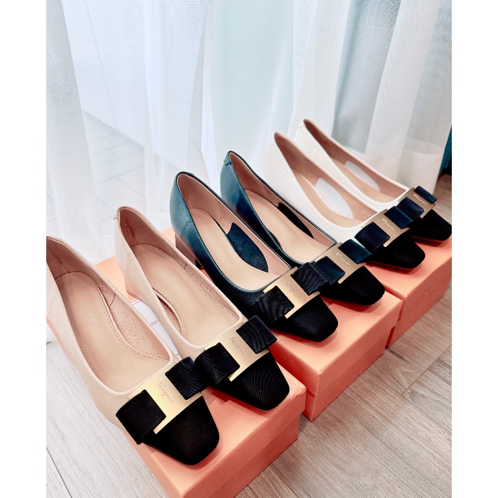 Giày Cao Gót Nữ Mũi Vuông , Giày Cao Gót Đế Vuông Cao 4P, Da Thật Mềm, Kiểu Dáng Trẻ Trung, Thoải Mái - DA868