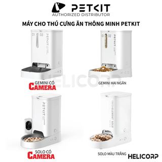 Máy cho chó mèo ăn tự động petkit yumshare smart feeder with camera bh 12 tháng - helicorp