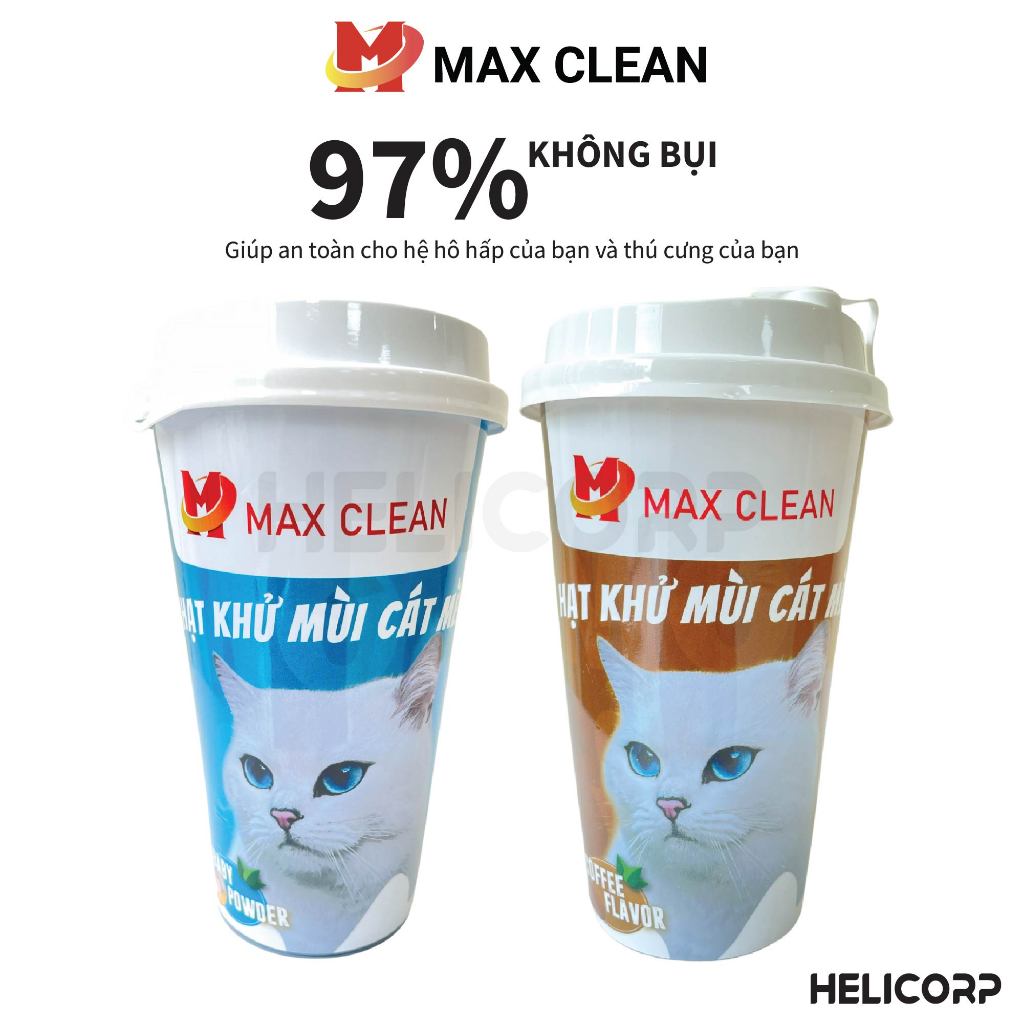 [Mua 2 giảm 4%] Hạt Khử Mùi Cát Vệ Sinh Cho Mèo Max Clean giúp giảm mùi của chậu cát mèo