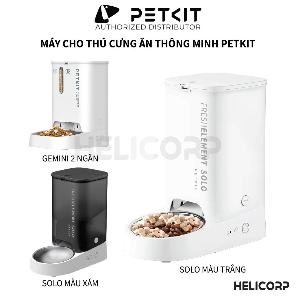 [Camera AI] Máy Cho Mèo Ăn Tự Động PETKIT YUMSHARE Smart Feeder with Camera BH 12 tháng - HeLiCorp