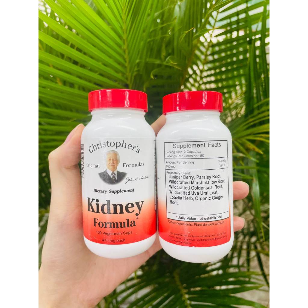 Viên Uống Bổ Thận Christopher's Original Formulas Kidney Formula 475mg 100 Viên