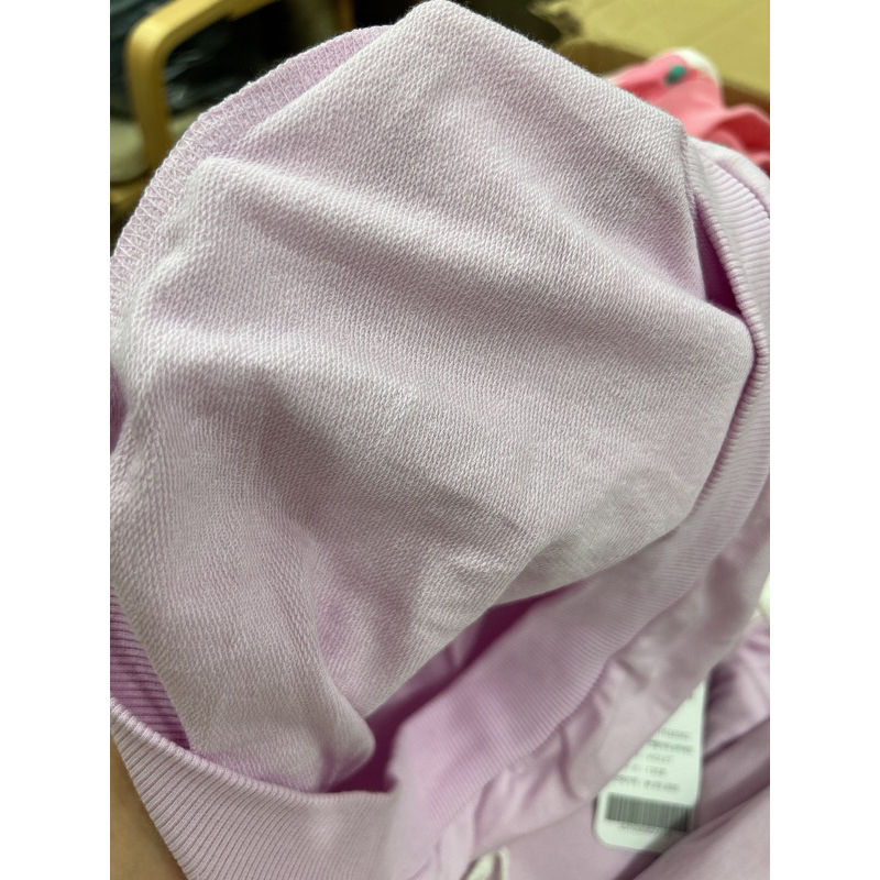 Áo nỉ xuất Hàn cho bé gái tím cổ bèo