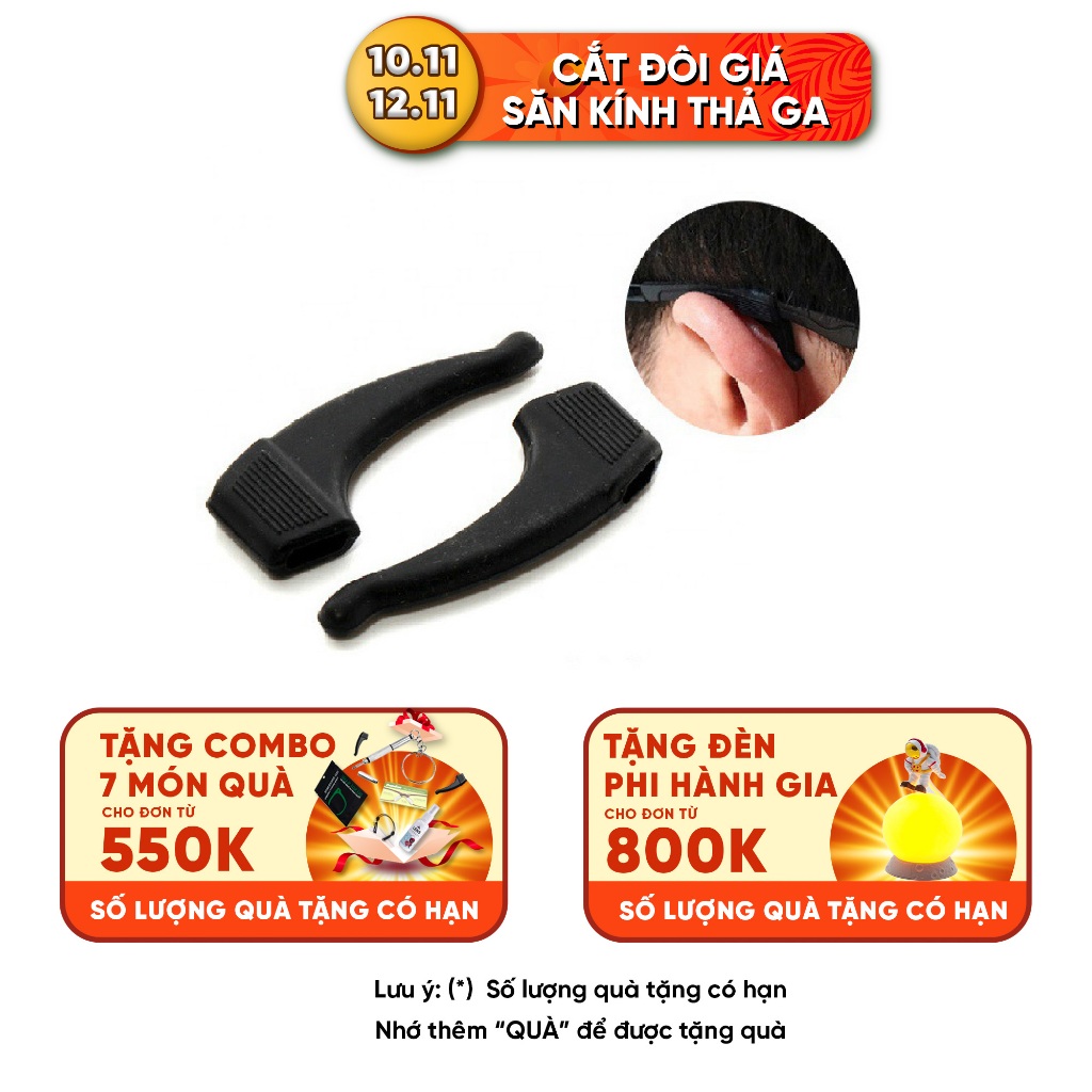 Phụ kiện gài kính bằng silicon siêu bền hình móc câu chống trượt - Wanna Hang PK-05