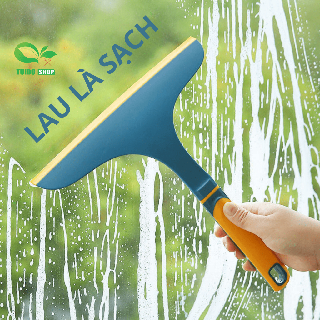 Cây Gạt Nước Cầm tay Silicone TUIDO.STORE Cửa Kính Gia Đình, Gạt Nước Nhà Tắm Tiện Lợi, Gạt Nước Lau Sàn, Rửa Kính Xe