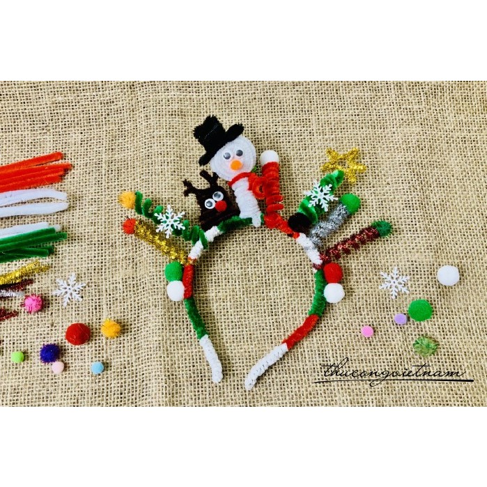 Băng đô làm bằng kẽm nhung Giáng Sinh, Halloween