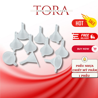 Phễu nhựa mini chiết mỹ phẩm , phễu chiết mỹ phẩm nhựa trong suốt chiết nước hoa