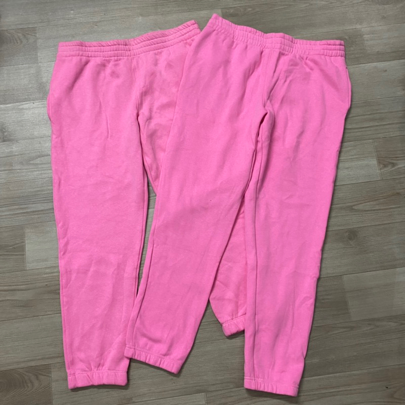 Quần jogger nỉ bông nữ, màu hồng, hàng dư lỗi nhẹ