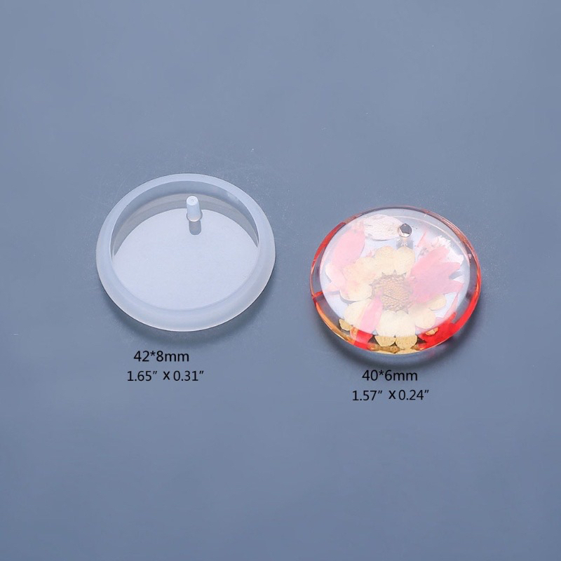 Set 6 khuôn silicon làm móc khoá, mặt dây handmade