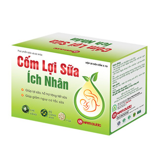 Cốm lợi sữa Ích Nhân giúp tăng tiết sữa, giảm căng,tắc dành cho mẹ bầu hộp 20 gói