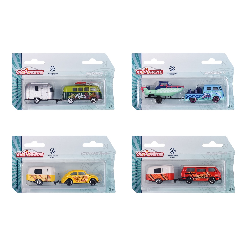 Xe Mô Hình MAJORETTE VW The Originals Trailer 212055007 - Simba Toys Vietnam