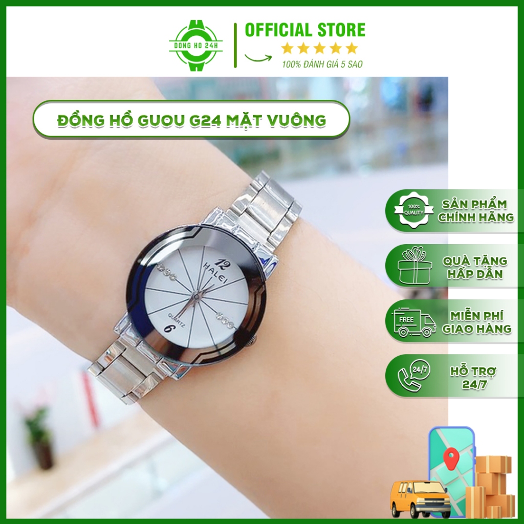 Đồng hồ nữ chính hãng Halei chống nước đeo tay nhỏ xinh, sang trọng