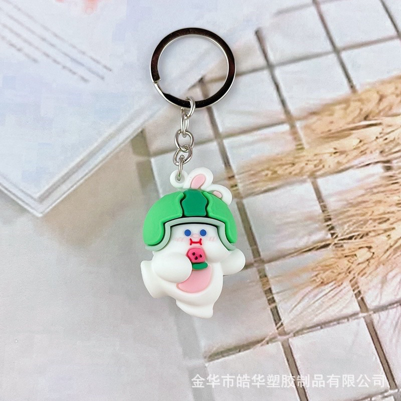 Móc Khoá Hình Chú Thỏ Béo Hoa Quả Tay Cầm Đồ- Móc Treo Cỡ Lớn/ Đủ Hình