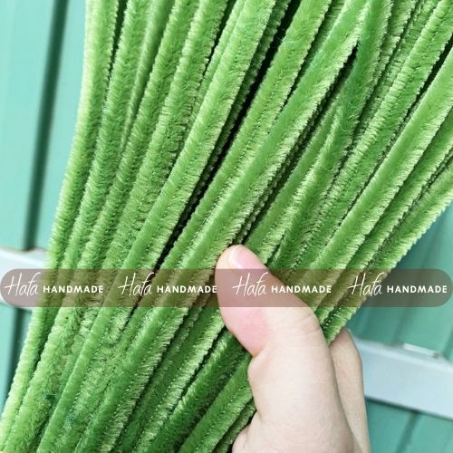 A021 - KẼM NHUNG MÀU XANH RÊU, Kẽm Lông Loại 1 Làm Hoa Handmade, Đồ Trang Trí Decor, Đồ Chơi cho bé Freeship