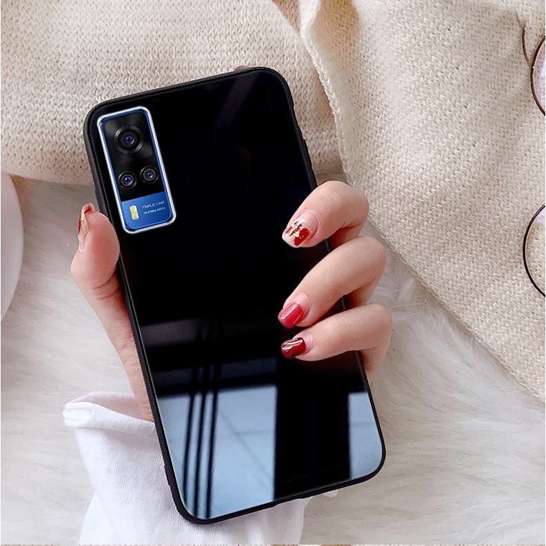 Ốp Lưng VIVO Y51 2020,Y53s, Y72 5G Mặt kính gương sáng bóng cao cấp